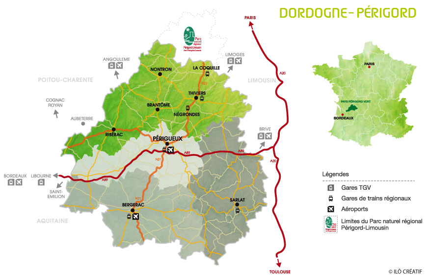 Carte Dordogne