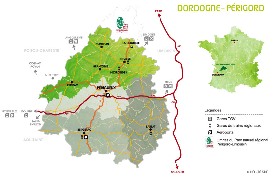 carte du périgord